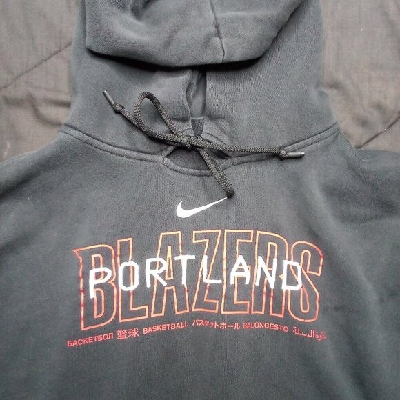 Vintage Y2K Nike Portland Trailblazers Hoodie Sweatshirt - Picture 1 of 7